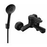 Mexen Sabre R74 bath tap with shower set, black - 7213R74-70