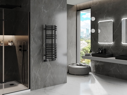 Mexen Eros radiador de baño 900 x 318 mm, 315 W, negro - W112-0900-318-00-70