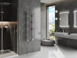 Mexen Eros radiador de baño 1200 x 318 mm, 332 W, cromo - W112-1200-318-00-01