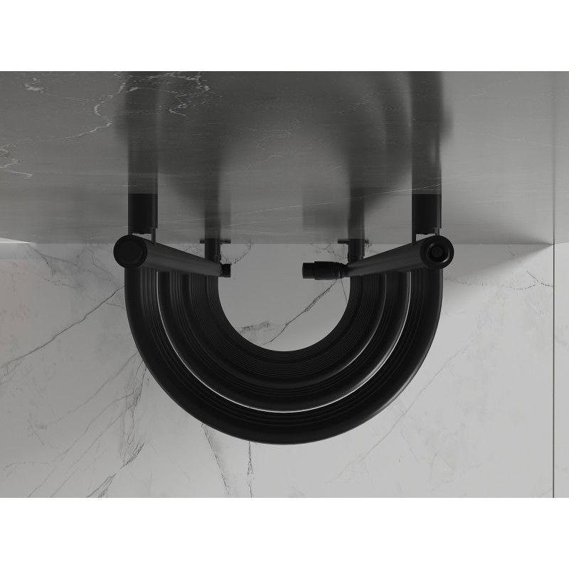 Mexen Eros radiatore da bagno 1600 x 318 mm, 551 W, nero - W112-1600-318-00-70