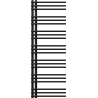 Mexen Neptun radiateur décoratif de salle de bain 1400 x 500 mm, 532 W, noir - W101-1400-500-00-70