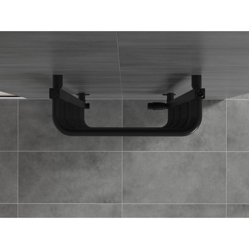 Mexen Apollo badkamer radiator 860 x 450 mm, 424 W, zwart - W117-0860-450-00-70