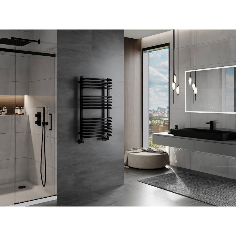 Mexen Apollo vannas istabas radiators 860 x 450 mm, 424 W, melns - W117-0860-450-00-70