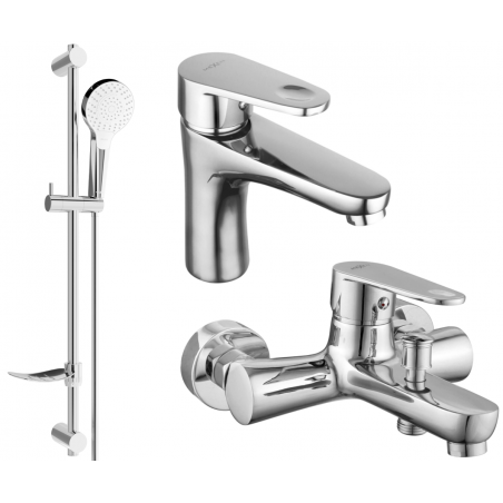 Mexen Kama DF05 ensemble de bain, chrome - 72503DF05-00
