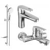 Mexen Kama DF05 bath set, chrome - 72503DF05-00