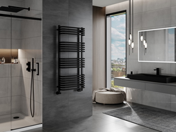 Mexen Apollo badkamer radiator 1210 x 550 mm, 641 W, zwart - W117-1210-550-00-70