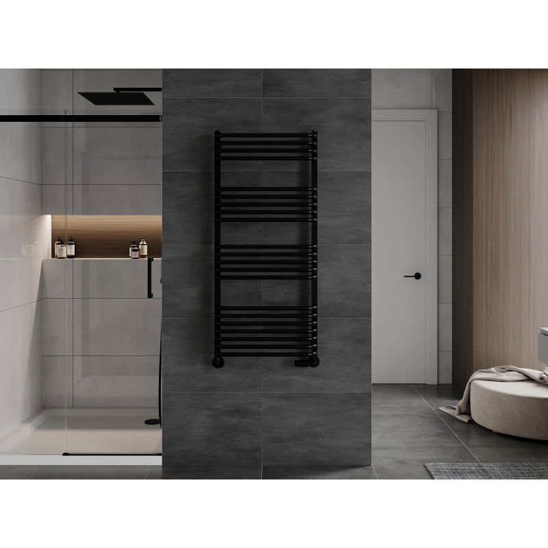 Mexen Apollo Buedzëmmer Heizkierper 1210 x 550 mm, 641 W, schwaarz - W117-1210-550-00-70