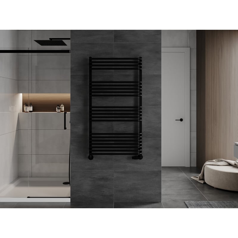 Mexen Apollo badrumsvärmare 1210 x 650 mm, 713 W, svart - W117-1210-650-00-70