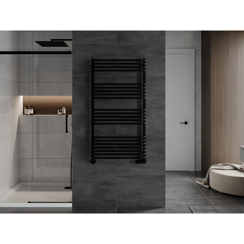 Mexen Apollo handdoekradiator 1210 x 650 mm, 713 W, zwart - W117-1210-650-00-70