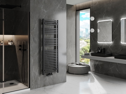 Mexen Pluton radiador de baño 1450 x 500 mm, 721 W, negro - W106-1450-500-00-70