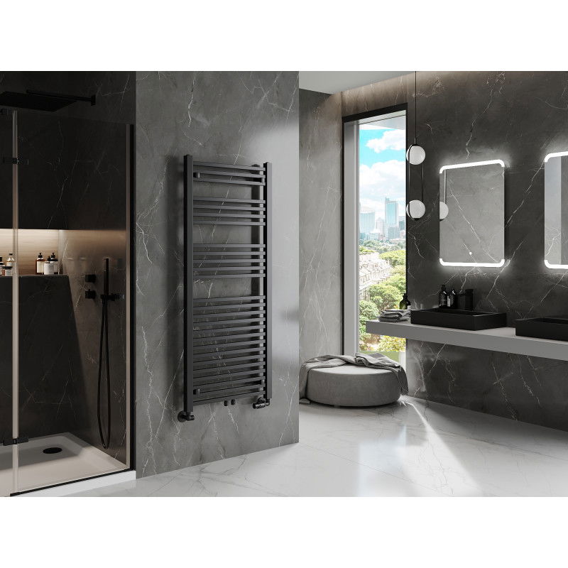 Mexen Pluton badkamer radiator 1450 x 600 mm, 835 W, zwart - W106-1450-600-00-70