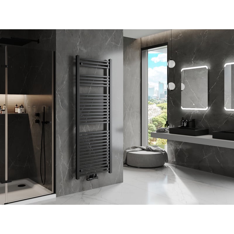 Mexen Pluton kylpyhuoneen lämmitin 1700 x 600 mm, 991 W, musta - W106-1700-600-00-70