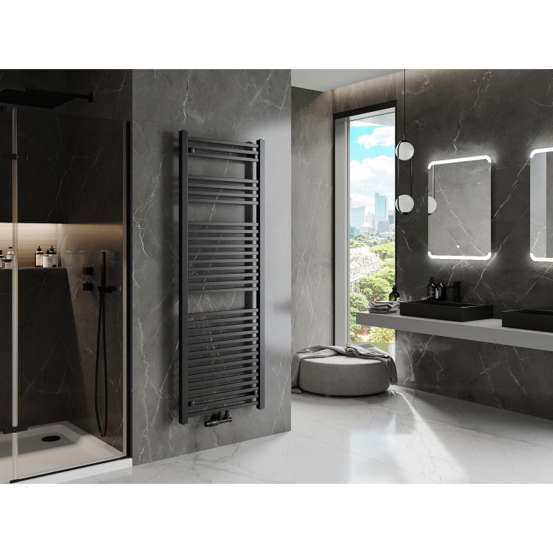 Mexen Pluton radiador de casa de banho 1700 x 600 mm, 991 W, preto - W106-1700-600-00-70