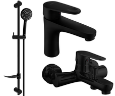 Mexen Kama DF75 set da bagno, nero - 72503DF75-70