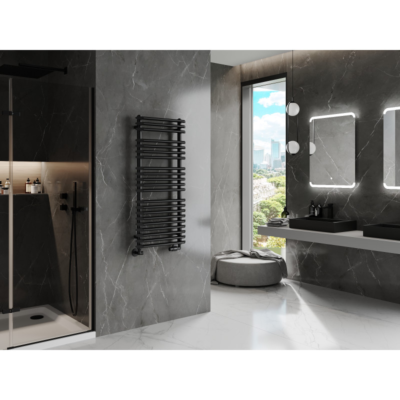 Mexen Akan radiateur de salle de bains 1080 x 500 mm, 784 W, noir - W121-1080-500-00-70