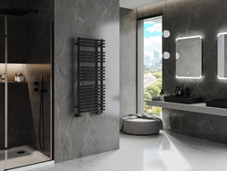 Mexen Akan radiador de baño 1080 x 500 mm, 784 W, negro - W121-1080-500-00-70