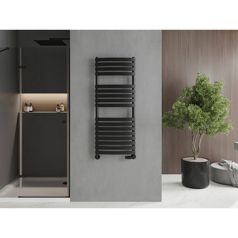 Mexen Bachus radiador de baño 1200 x 500 mm, 619 W, negro - W109-1200-500-00-70