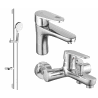 Mexen Kama DS05 bath set, chrome - 72503DS05-00