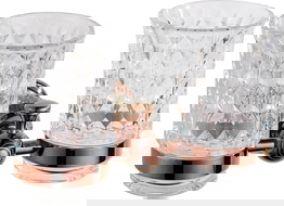 Mexen Estela duebel Becher fir Zahnbierger, rosa Gold - 7011552-60