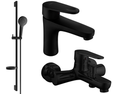 Mexen Kama DS05 conjunto de banheira, preto - 72503DS05-70
