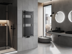 Mexen Uran badkamer radiator 1200 x 500 mm, 534 W, zwart - W105-1200-500-00-70