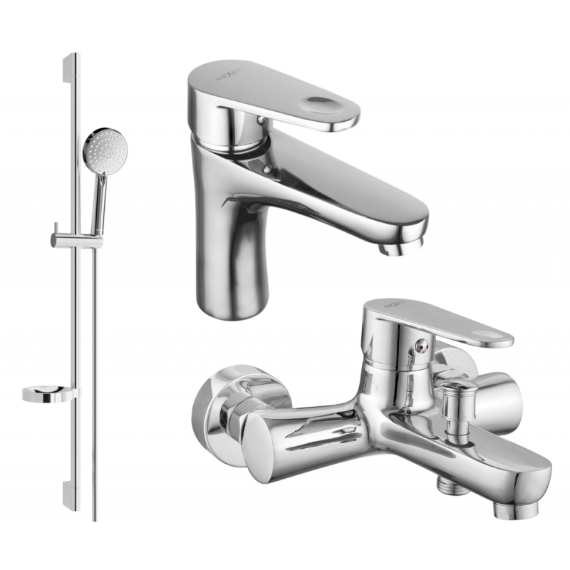 Mexen Kama DS75 badkuipset, chroom - 72503DS75-00