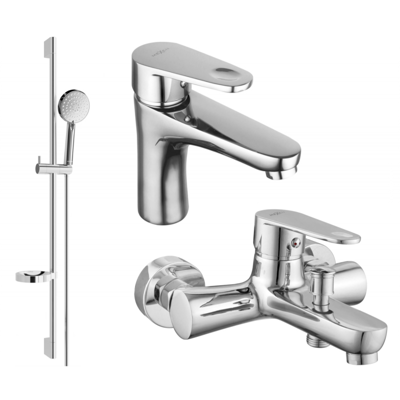 Mexen Kama DS75 conjunto de bañera, cromo - 72503DS75-00