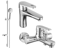 Mexen Kama DS75 bathtub set, chrome - 72503DS75-00