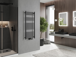 Mexen Yodo radiador de baño 1200 x 500 mm, 382 W, negro - W113-1200-500-00-70