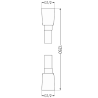 Mexen tuš crijevo 125 cm, krom - 79425-00