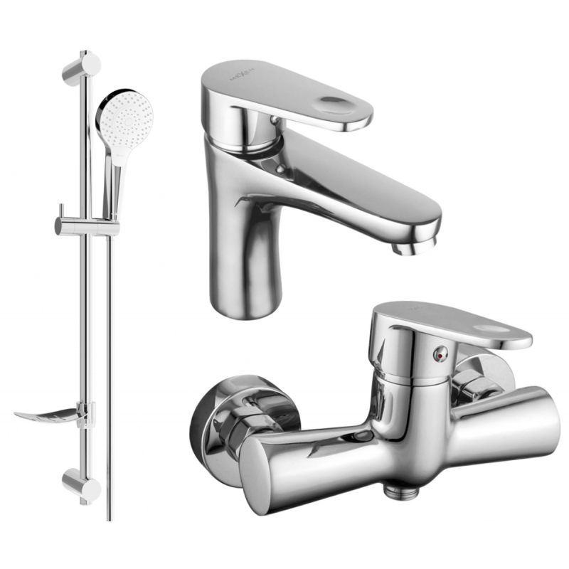 Mexen Kama DF05 doucheset, chroom - 72504DF05-00