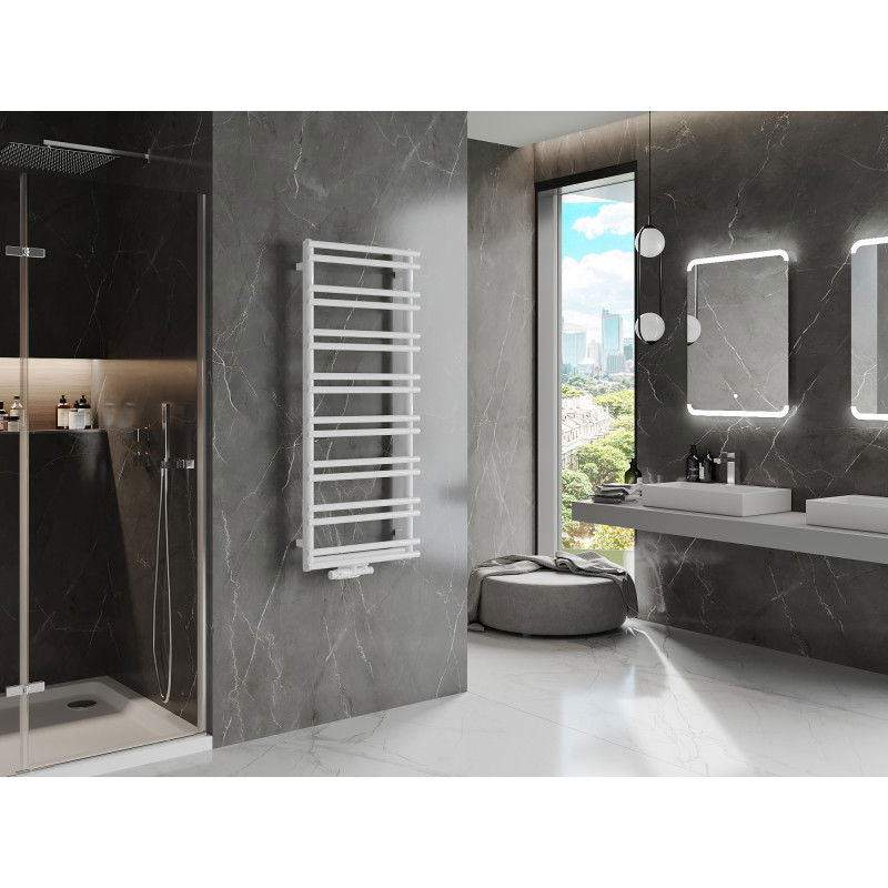 Mexen Saturn bathroom radiator 1200 x 500 mm, 409 W, white - W108-1200-500-00-20