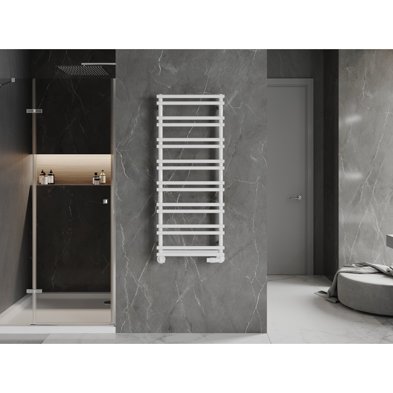 Mexen Saturn badrumsradiator 1200 x 500 mm, 409 W, vit - W108-1200-500-00-20