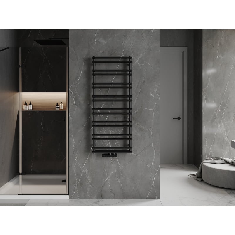 Mexen Saturn bathroom radiator 1200 x 500 mm, 409 W, black - W108-1200-500-00-70