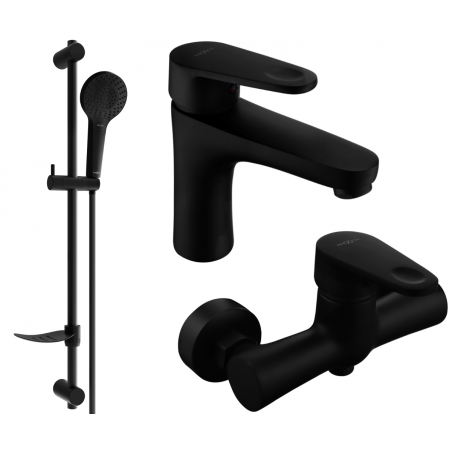 Mexen Kama DF05 ensemble de douche noir - 72504DF05-70