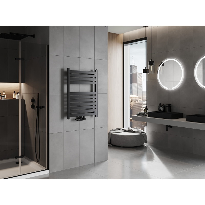 Mexen Uran grzejnik łazienkowy 800 x 600 mm, 425 W, czarny - W105-0800-600-00-70