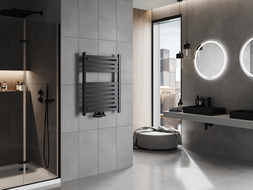 Mexen Uran badkamerradiator 800 x 600 mm, 425 W, zwart - W105-0800-600-00-70