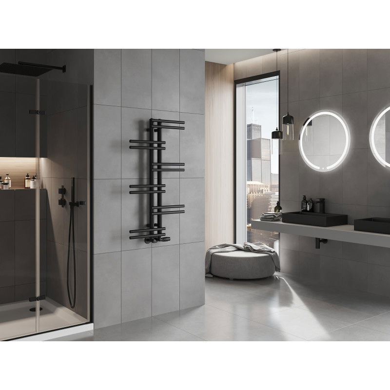 Mexen Jari radiador de baño decorativo 1005 x 550 mm, 339 W, negro - W115-1005-550-00-70