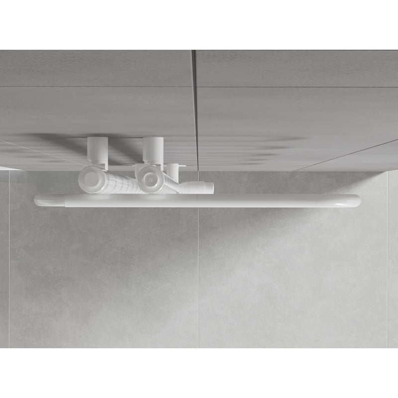 Mexen Kiso koristeellinen kylpyhuoneen lämmitin 1250 x 500 mm, 256 W, valkoinen - W114-1250-500-00-20