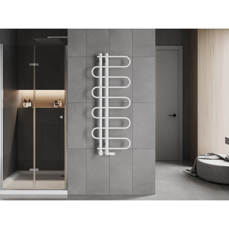 Mexen Kiso radiatore decorativo da bagno 1250 x 500 mm, 256 W, bianco - W114-1250-500-00-20