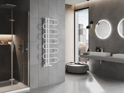 Mexen Kiso dekorativni kopalniški radiator 1250 x 500 mm, 256 W, beli - W114-1250-500-00-20