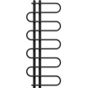 Mexen Kiso grzejnik łazienkowy dekoracyjny 1250 x 500 mm, 256 W, czarny - W114-1250-500-00-70
