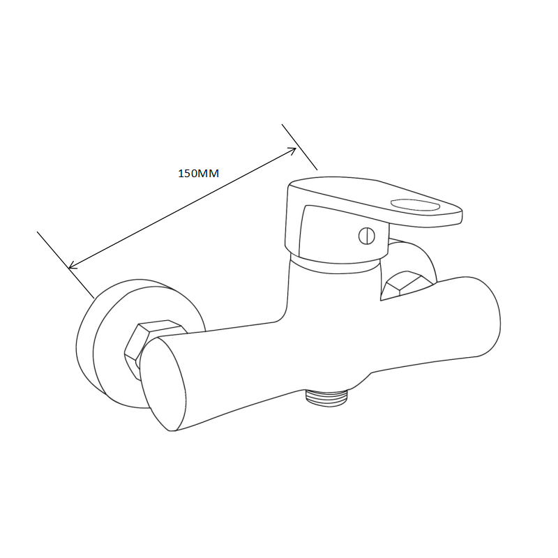 Mexen Kama DF75 ensemble de douche, chromé - 72504DF75-00