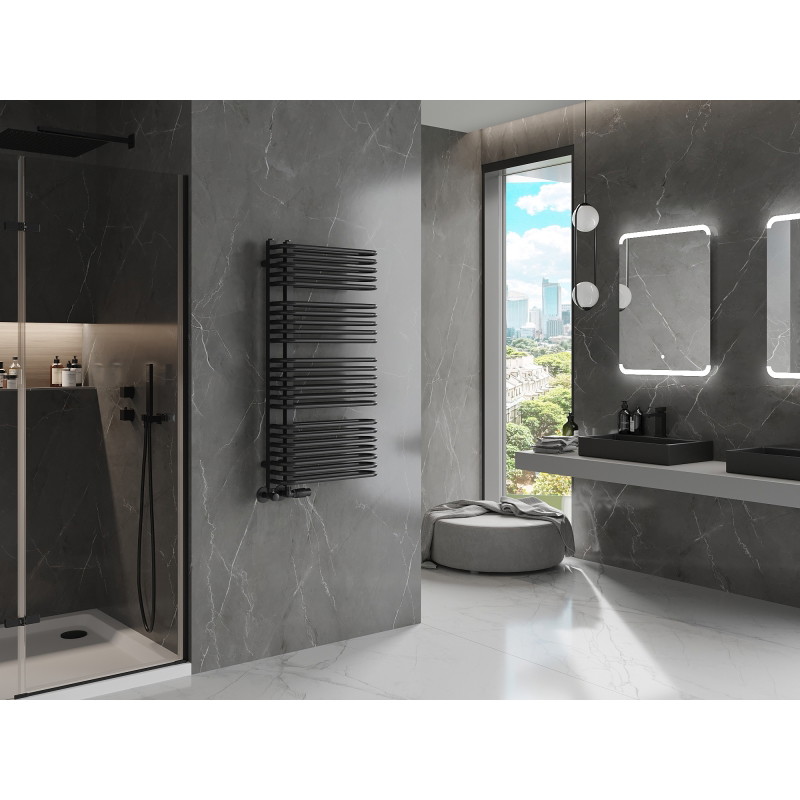 Mexen Amor badkamerradiator 1000 x 500 mm, 809 W, zwart - W120-1000-500-00-70