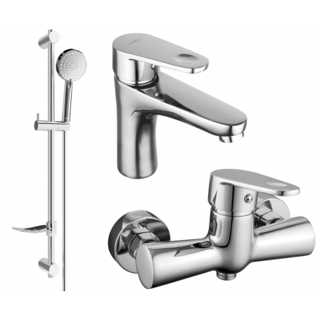 Mexen Kama DF75 zestaw prysznicowy, chrom - 72504DF75-00