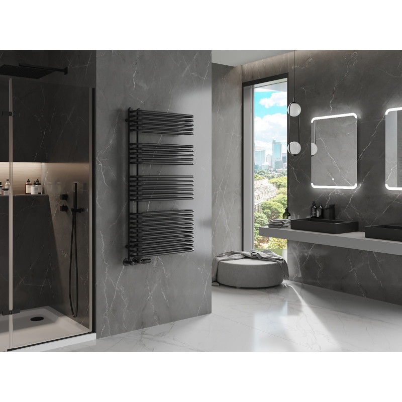 Mexen Amor vannitoa radiaator 1200 x 600 mm, 1083 W, must - W120-1200-600-00-70