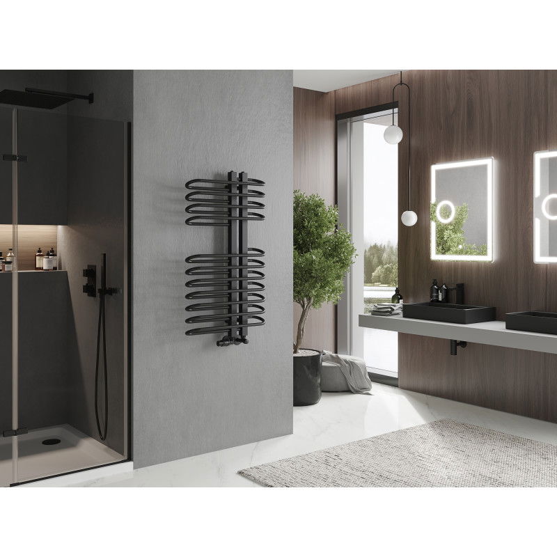 Mexen Ops radiador de casa de banho 1000 x 550 mm, 517 W, preto - W122-1000-550-00-70