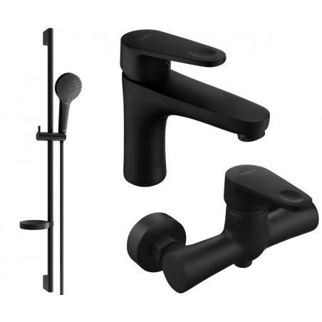 Mexen Kama DS05 douche set, zwart - 72504DS05-70