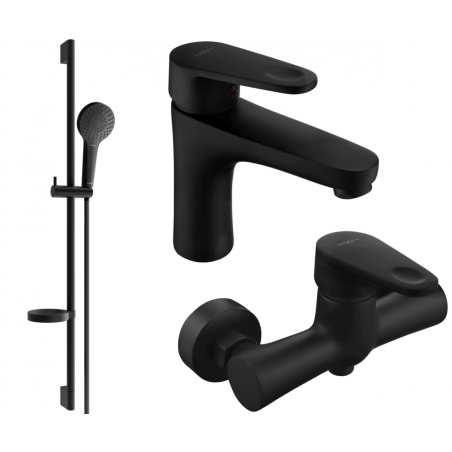 Mexen Kama DS05 duschset, svart - 72504DS05-70