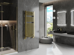 Mexen Pluton badrumsradiator 1200 x 500 mm, 493 W, guld - W106-1200-500-00-50